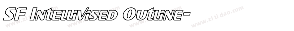 SF Intellivised Outline字体转换